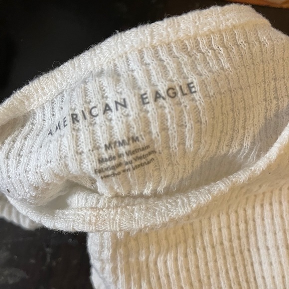 Plain white ribbed top - Picture 2 of 2